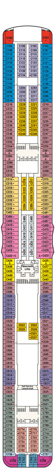 Discovery Princess Deck plan & cabin plan