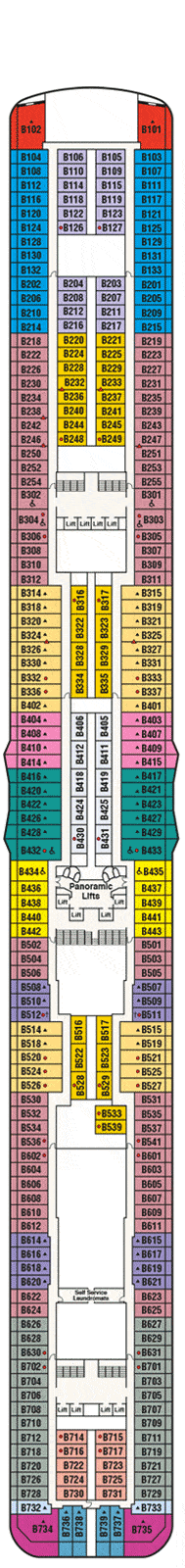 Discovery Princess Deck Plan & Cabin Plan