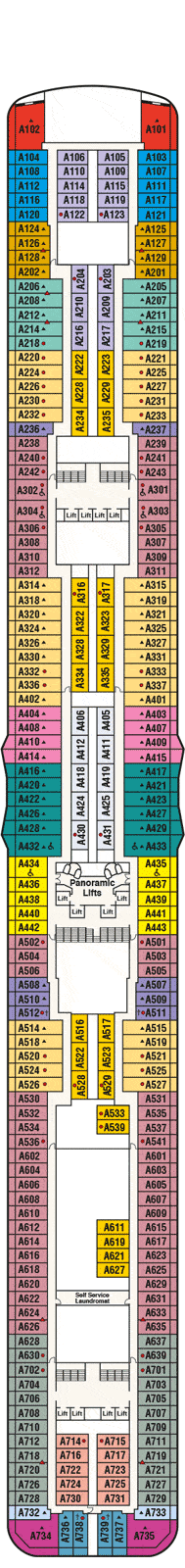 Discovery Princess Deck plan & cabin plan