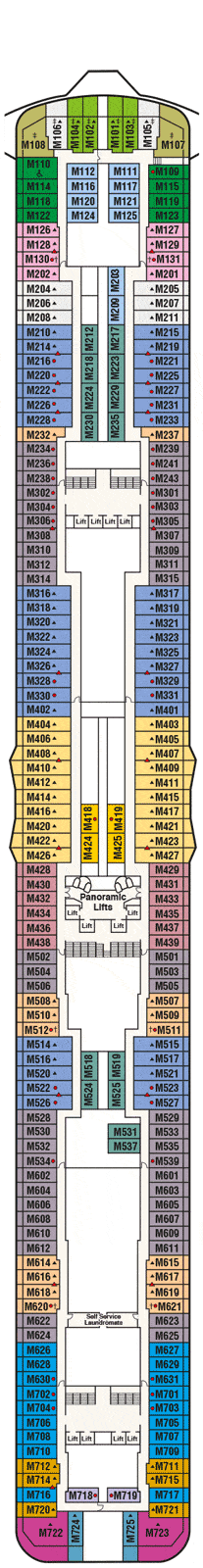 Discovery Princess Deck plan & cabin plan