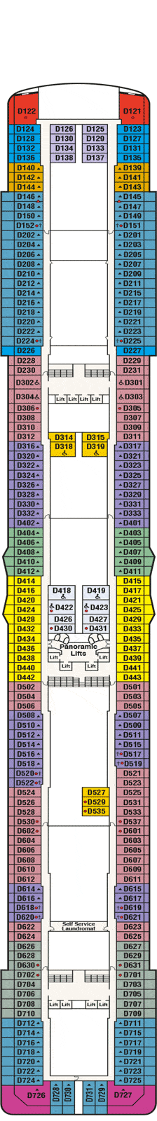 Discovery Princess Deck plan & cabin plan