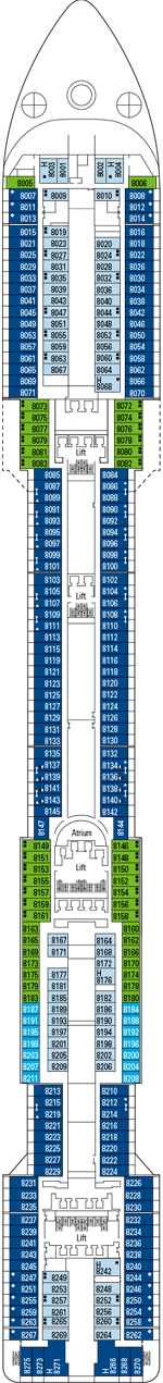 Msc Divina Deck Plan And Cabin Plan 2162