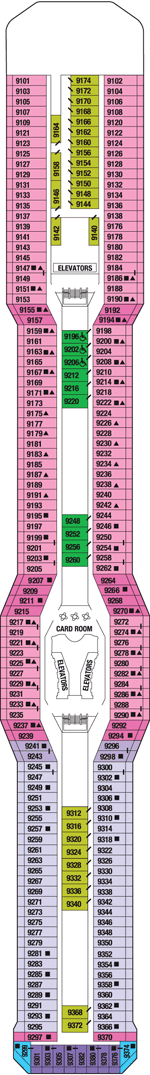 Celebrity Eclipse Deck plan & cabin plan