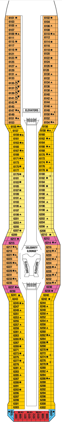 Deck plan Celebrity Eclipse on full screen