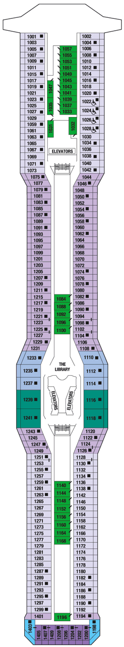 Deck plan Celebrity Eclipse on full screen