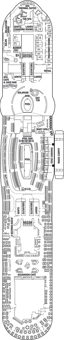 Celebrity Edge Deck plan & cabin plan