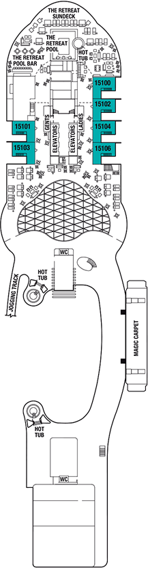 Celebrity Edge Deck plan & cabin plan