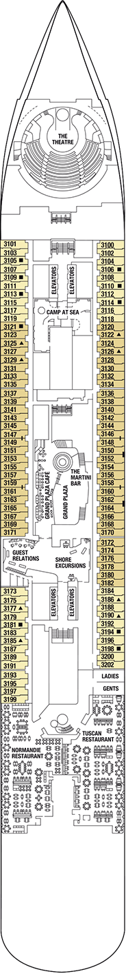 Celebrity Edge Deck plan & cabin plan