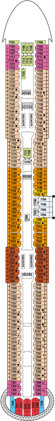 Celebrity Edge Deck plan & cabin plan