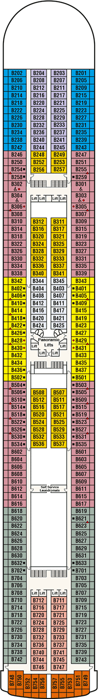 Emerald Princess Deck plan & cabin plan