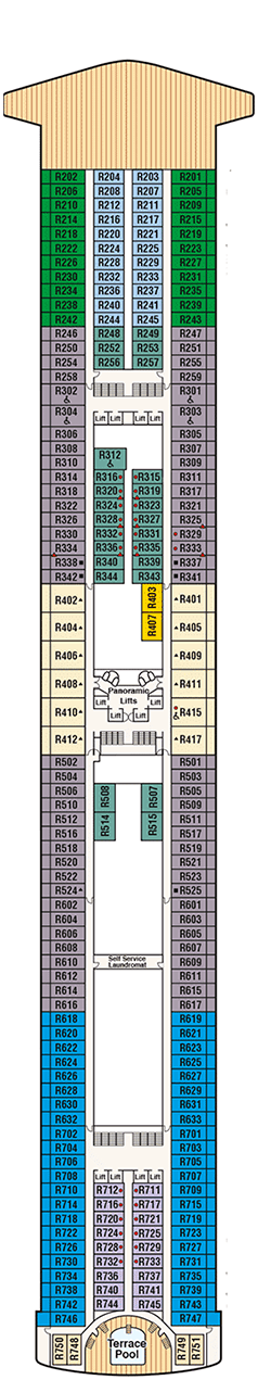 Emerald Princess Deck Plan And Cabin Plan