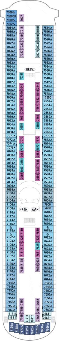 Enchantment of the Seas Deck plan & cabin plan