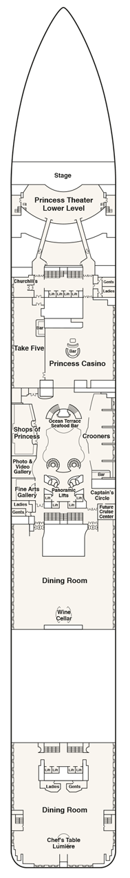 Enchanted Princess Deck Plan & Cabin Plan