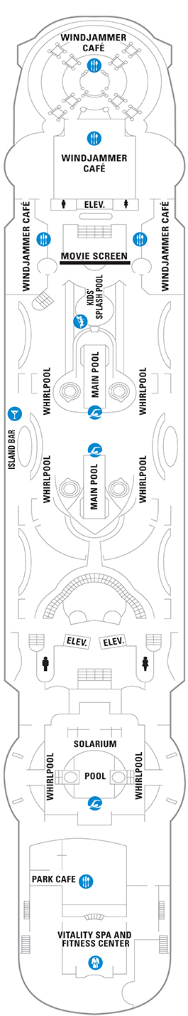 Enchantment of the Seas Deck plan & cabin plan