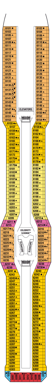 Celebrity Equinox Deck plan & cabin plan