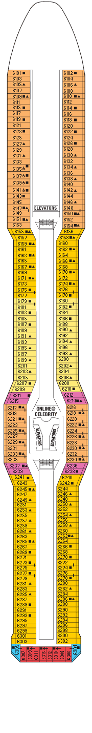 Celebrity Equinox Deck plan & cabin plan