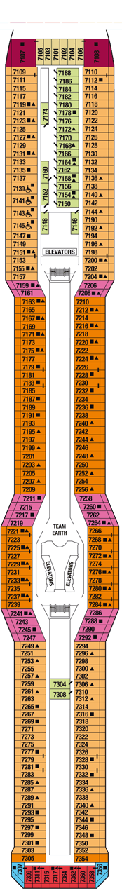 Celebrity Equinox Deck plan & cabin plan