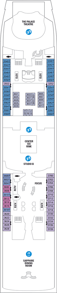 Explorer of the Seas Deck plan & cabin plan