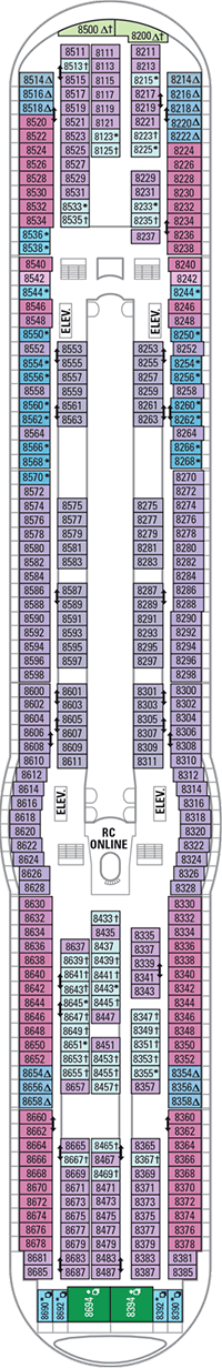 Explorer of the Seas Deck plan & cabin plan