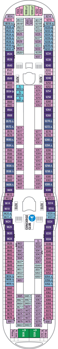 Explorer of the Seas Deck plan & cabin plan