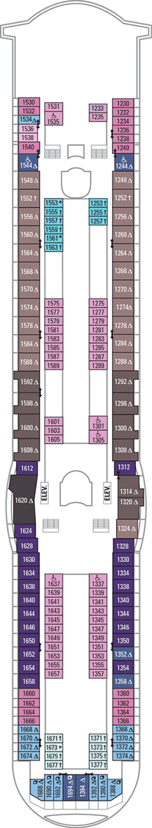 Explorer of the Seas Deck plan & cabin plan