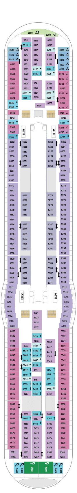Explorer of the Seas Deck plan & cabin plan