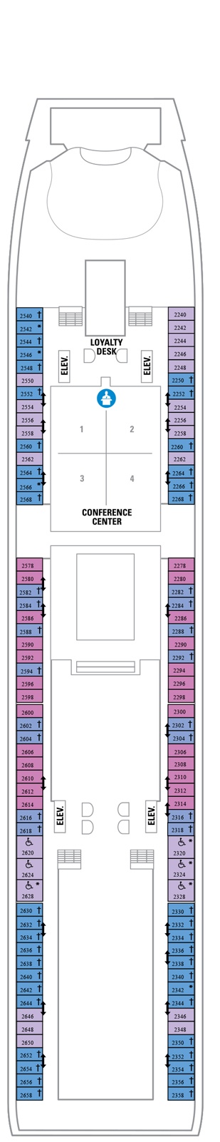 Explorer of the Seas Deck plan & cabin plan