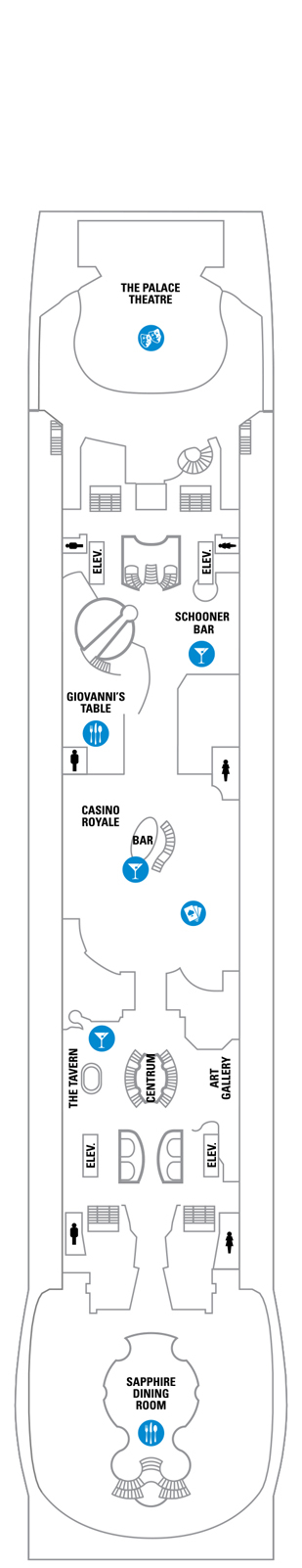 Explorer of the Seas Deck plan & cabin plan