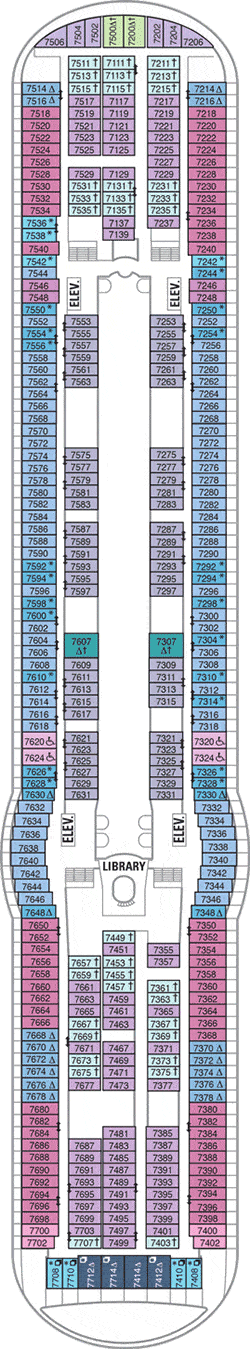 Freedom of the Seas Deck plan & cabin plan