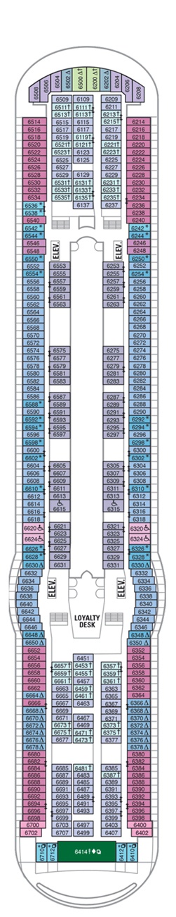 Freedom of the Seas Deck plan & cabin plan