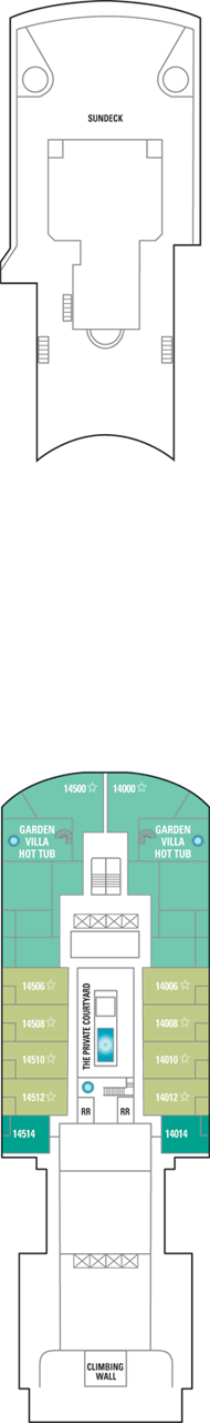 Norwegian Gem Deck plan & cabin plan