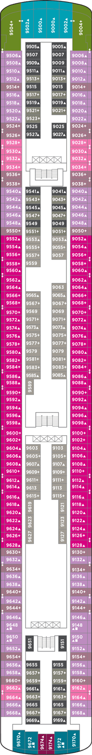 Norwegian Gem Deck plan & cabin plan