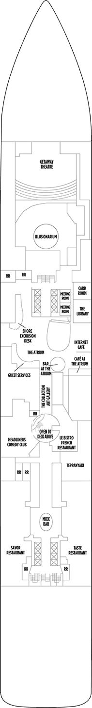 Norwegian Getaway Deck plan & cabin plan