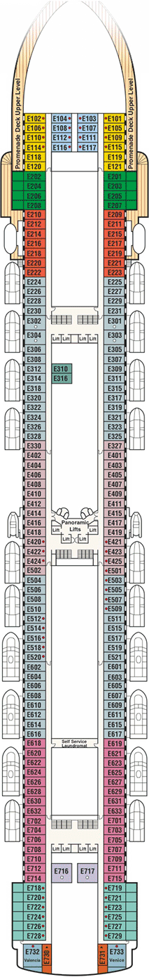 Grand Princess Deck plan & cabin plan