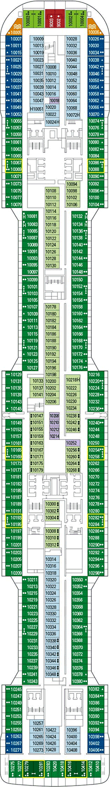 MSC Grandiosa Deck plan & cabin plan