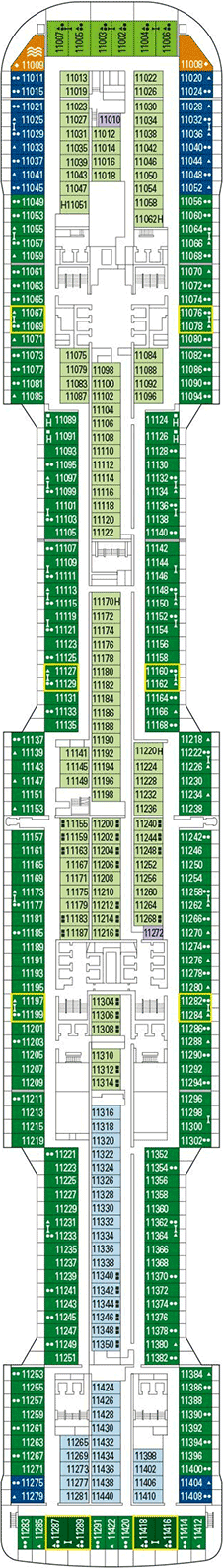 MSC Grandiosa Deck plan & cabin plan