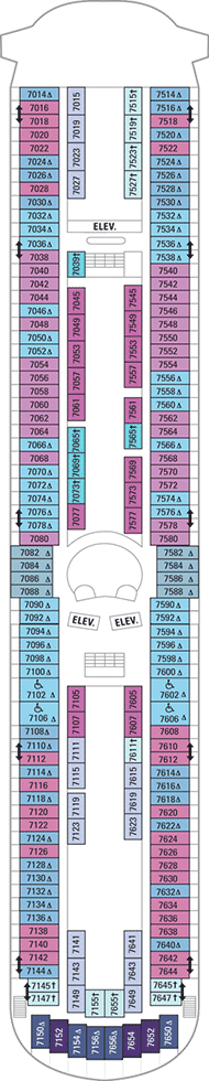 Grandeur of the Seas Deck plan & cabin plan