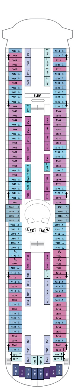 Grandeur of the Seas Deck plan & cabin plan