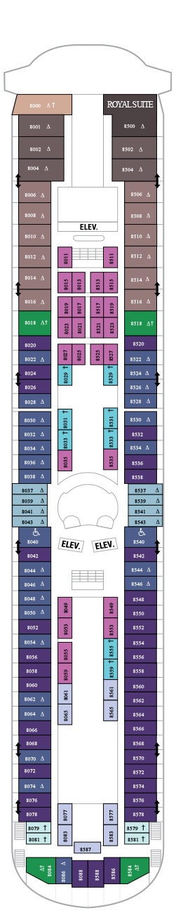 Grandeur of the Seas Deck plan & cabin plan