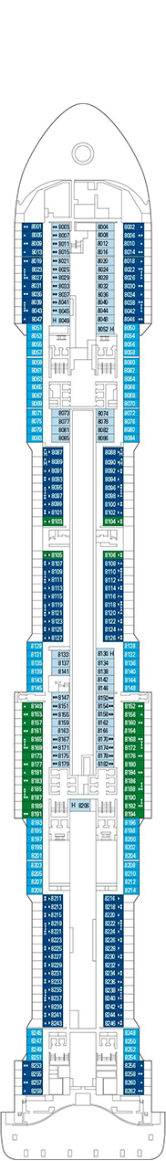 MSC Grandiosa Deck plan & cabin plan