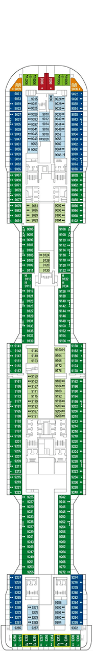 MSC Grandiosa Deck plan & cabin plan