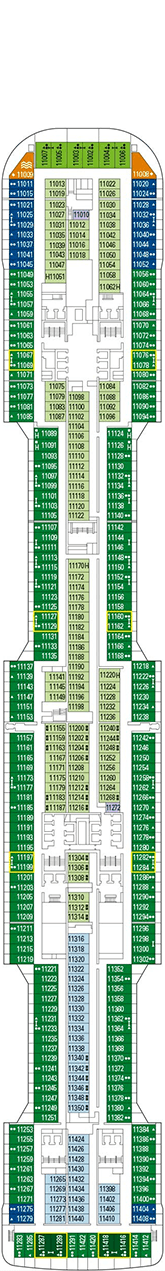 MSC Grandiosa Deck plan & cabin plan