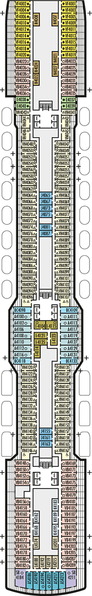 Koningsdam Deck plan & cabin plan