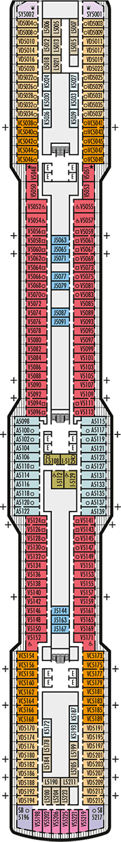 Koningsdam Deck plan &amp; cabin plan