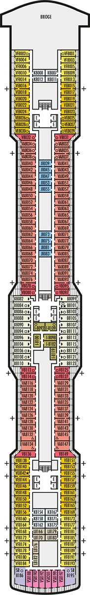 Koningsdam Deck plan & cabin plan