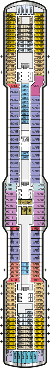 Koningsdam Deck plan & cabin plan