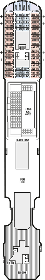 Deck plan M/S Koningsdam from 18/10/2017