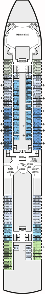 Deck plan M/S Nieuw Amsterdam from 30/10/2017