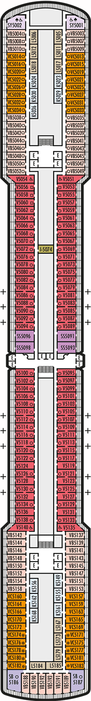 Deck plan M/S Nieuw Amsterdam from 30/10/2017