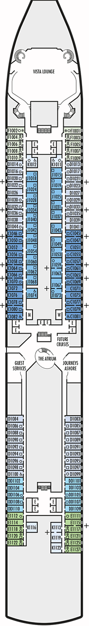 Deck plan M/S Noordam from 28/03/2017